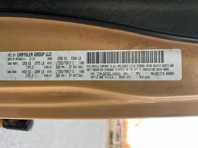 Photo 10 from auction – 2014 JEEP RUBICON with VIN 1C4HJWFG6EL246581