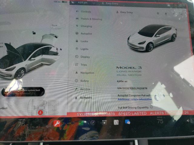 Photo 9 from auction – 2020 TESLA MODEL 3 with VIN 5YJ3E1EB5LF620878