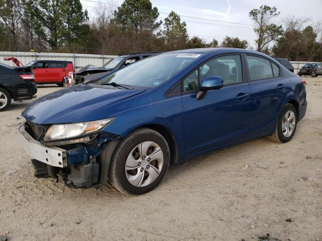 HONDA CIVIC LX 2013 with VIN 2HGFB2F58DH569121 - Photo from auction