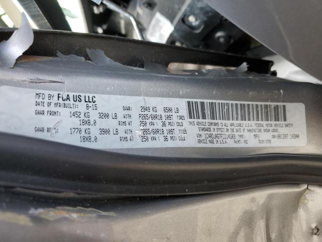Photo 14 from auction – 2015 DODGE DURANGO SX with VIN 1C4RDJAG7FC114503