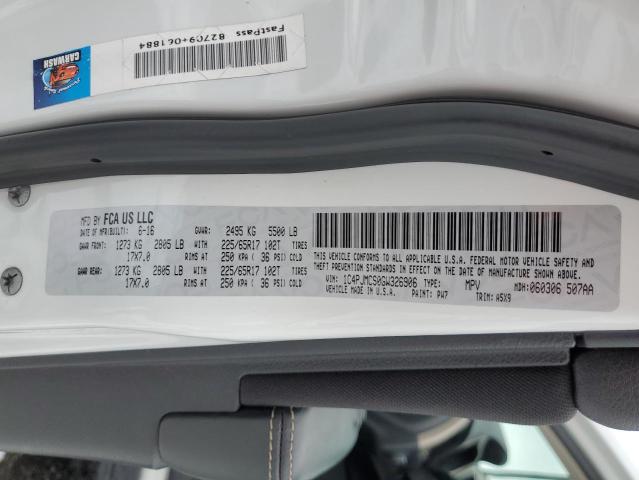 Photo 14 from auction – 2016 JEEP CHEROKEE L with VIN 1C4PJMCS0GW326906