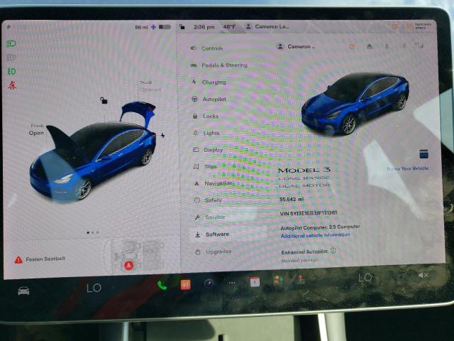 Photo 9 from auction – 2018 TESLA MODEL 3 with VIN 5YJ3E1EB3JF131361