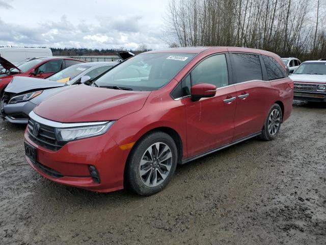 Photo 1 from auction – 2022 HONDA ODYSSEY EX with VIN 5FNRL6H75NB034320