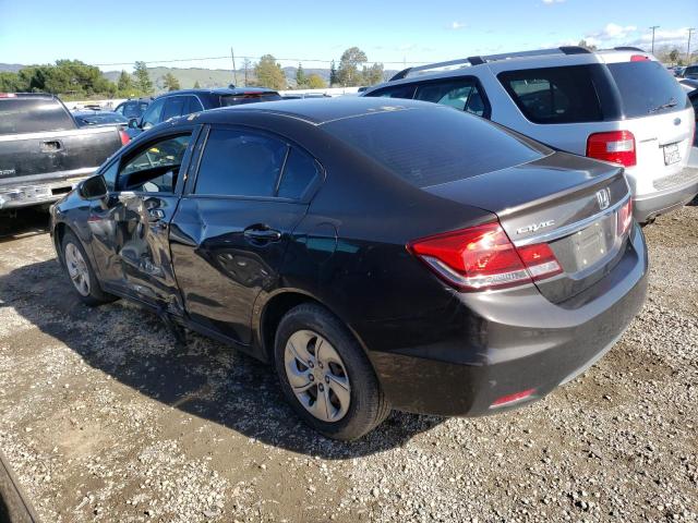 Photo 2 from auction – 2014 HONDA CIVIC LX with VIN 2HGFB2F54EH555797