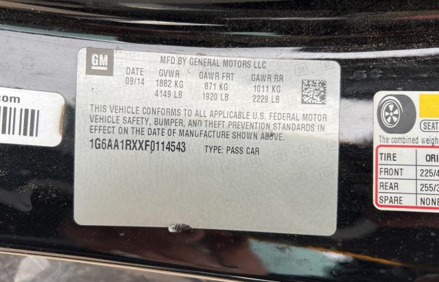 Photo 10 from auction – 2015 CADILLAC ATS with VIN 1G6AA1RXXF0114543