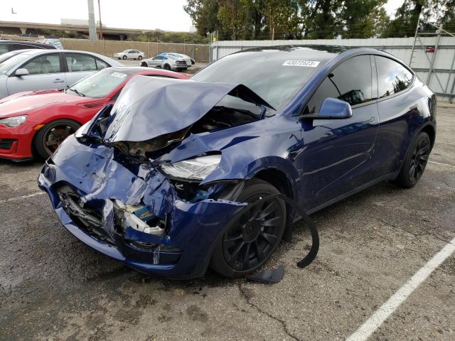 TESLA MODEL Y 2021 with VIN 5YJYGDEE2MF202498 - Photo from auction