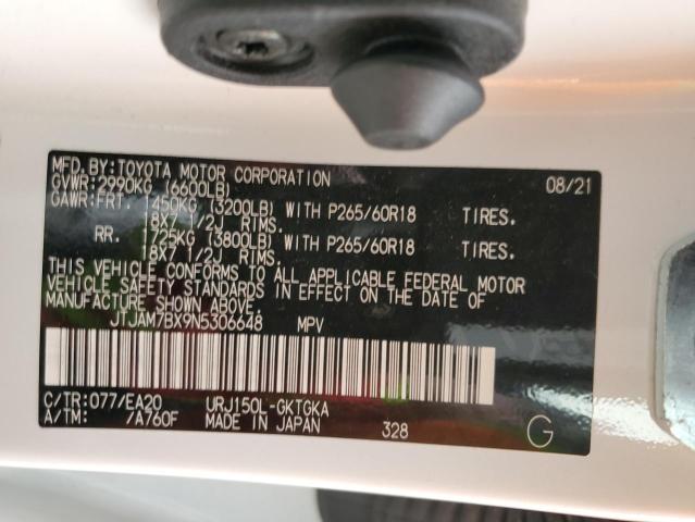 Photo 14 from auction – 2022 LEXUS GX 460 with VIN JTJAM7BX9N5306648