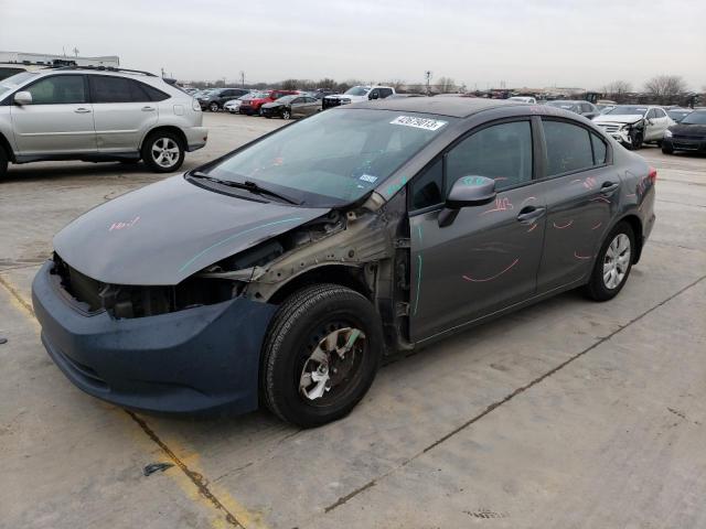 HONDA CIVIC LX 2012 with VIN 2HGFB2F58CH596799 - Photo from auction
