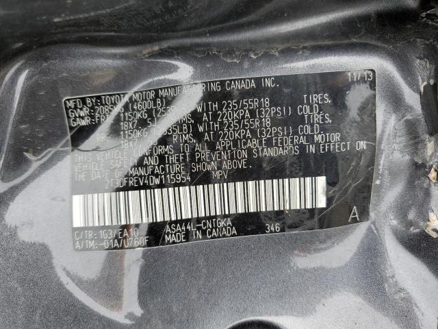 Photo 14 from auction – 2013 TOYOTA RAV4 LIMIT with VIN 2T3DFREV4DW115954