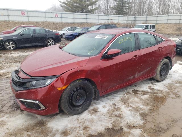 HONDA CIVIC LX 2019 with VIN 19XFC2F6XKE022011 - Photo from auction