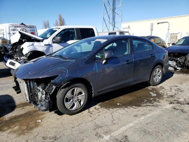 HONDA CIVIC LX 2013 with VIN 19XFB2F54DE037200 - Photo from auction
