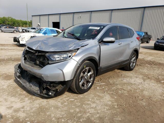 HONDA CR-V EX 2018 with VIN 5J6RW1H50JA006124 - Photo from auction