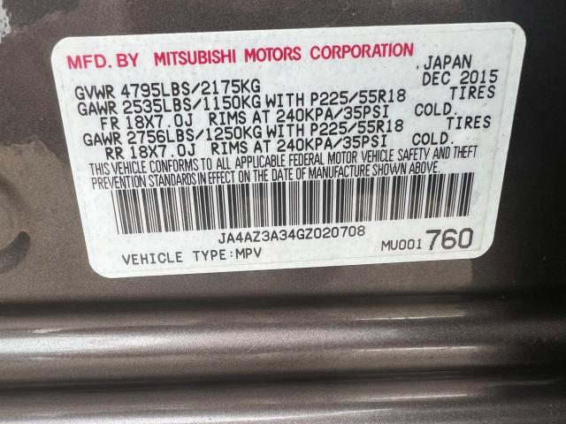 Photo 10 from auction – 2016 MITSUBISHI OUTLANDER with VIN JA4AZ3A34GZ020708