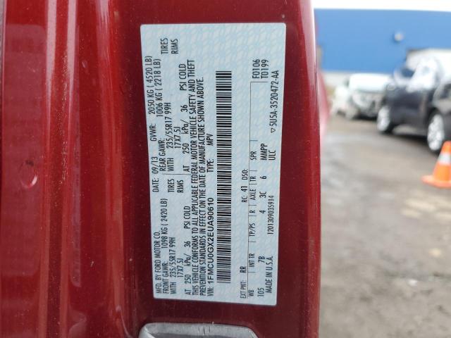 Photo 14 from auction – 2014 FORD ESCAPE SE with VIN 1FMCU0GX2EUA90610