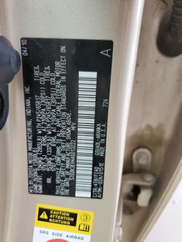 Photo 14 from auction – 2010 TOYOTA HIGHLANDER with VIN 5TDZK3EH4AS013222