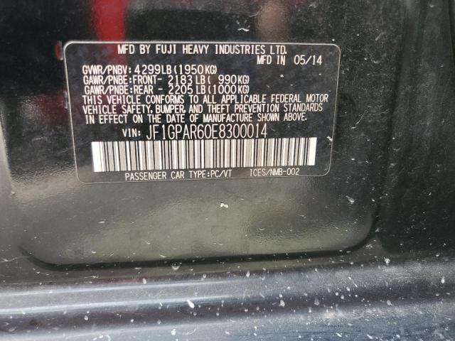 Photo 14 from auction – 2014 SUBARU IMPREZA SP with VIN JF1GPAR60E8300014