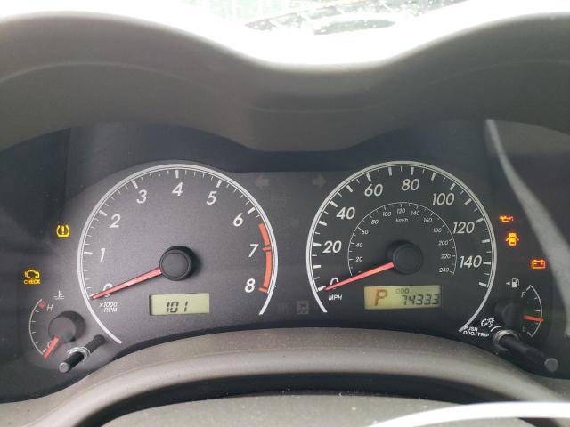 Photo 9 from auction – 2009 TOYOTA COROLLA BA with VIN 2T1BU40E29C059389