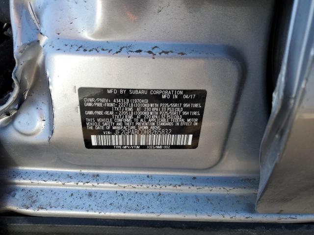 Photo 14 from auction – 2017 SUBARU CROSSTREK with VIN JF2GPABC0H8265832