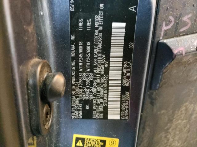 Фото 14 с аукциона – 2014 TOYOTA HIGHLANDER с VIN 5TDJKRFH7ES044629