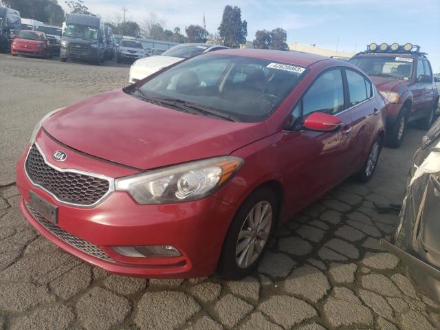 KIA FORTE EX 2014 with VIN KNAFX4A86E5229467 - Photo from auction