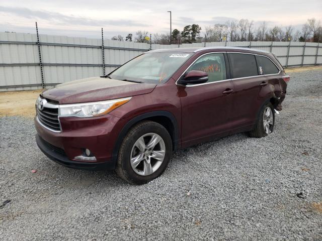 TOYOTA HIGHLANDER 2014 with VIN 5TDYKRFH2ES024464 - Photo from auction