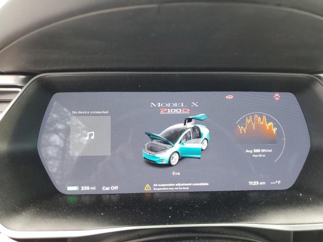 Photo 9 from auction – 2017 TESLA MODEL X with VIN 5YJXCDE42HF070928