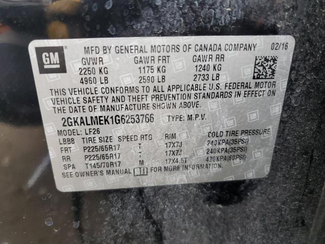 Photo 14 from auction – 2016 GMC TERRAIN SL with VIN 2GKALMEK1G6253766