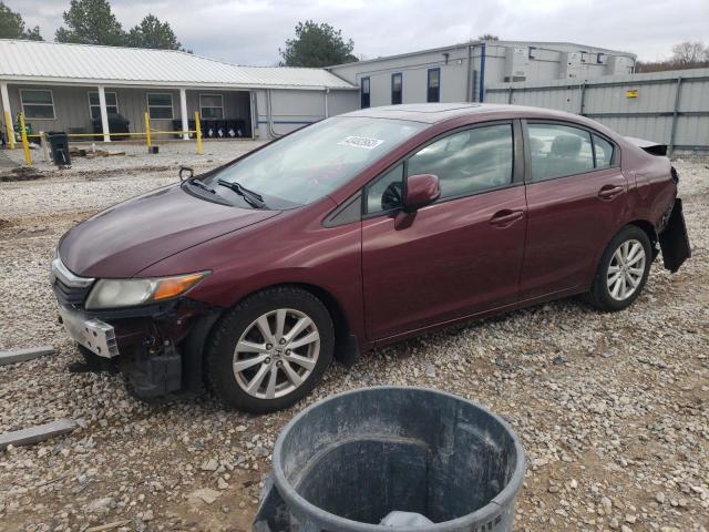 HONDA CIVIC EX 2012 con VIN 2HGFB2F88CH539335 - Foto de la subasta