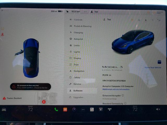 Photo 9 from auction – 2018 TESLA MODEL 3 with VIN 5YJ3E1EA0JF031824