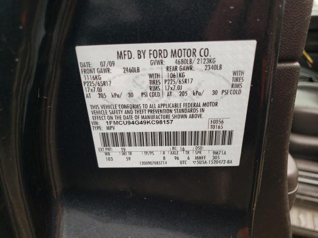Photo 14 from auction – 2009 FORD ESCAPE LIM with VIN 1FMCU94G49KC98157