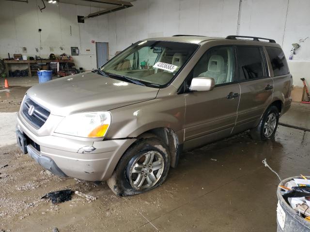 HONDA PILOT EX 2003 with VIN 2HKYF18483H579440 - Photo from auction