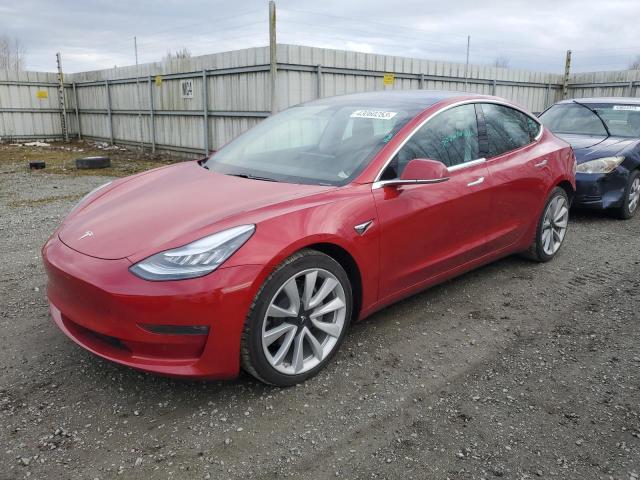 TESLA MODEL 3 2020 with VIN 5YJ3E1ECXLF627284 - Photo from auction