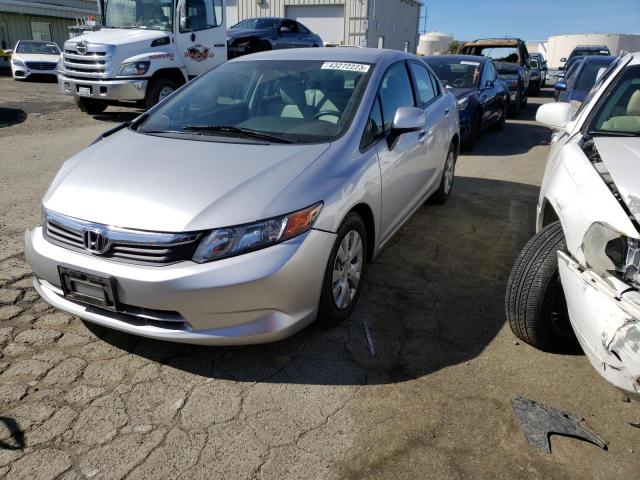 HONDA CIVIC LX 2012 with VIN 19XFB2F56CE339649 - Photo from auction