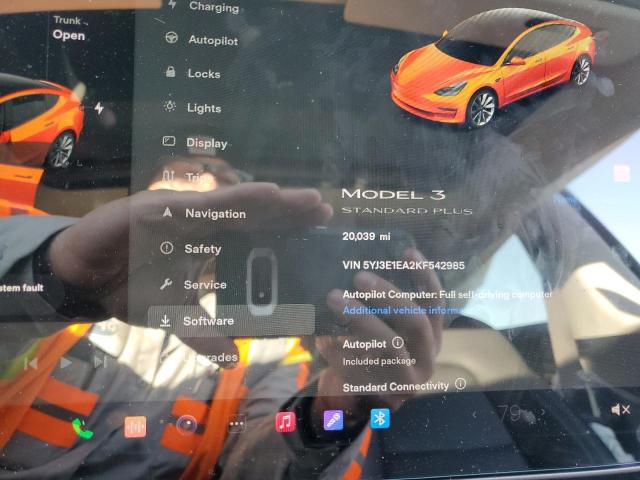 Photo 9 from auction – 2019 TESLA MODEL 3 with VIN 5YJ3E1EA2KF542985