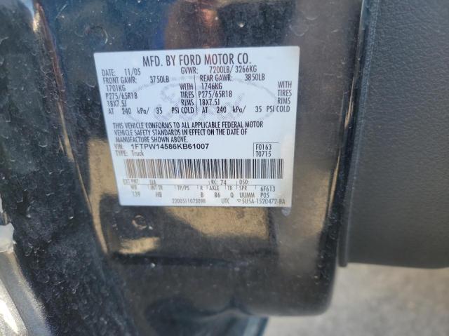 Photo 10 from auction – 2006 FORD F150 SUPER with VIN 1FTPW14586KB61007