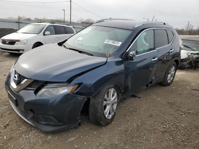 NISSAN ROGUE S 2015 with VIN KNMAT2MV4FP571066 - Photo from auction