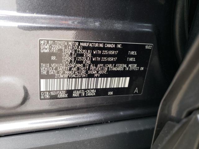 Photo 14 from auction – 2022 TOYOTA RAV4 XLE with VIN 2T3W1RFV5NC207941