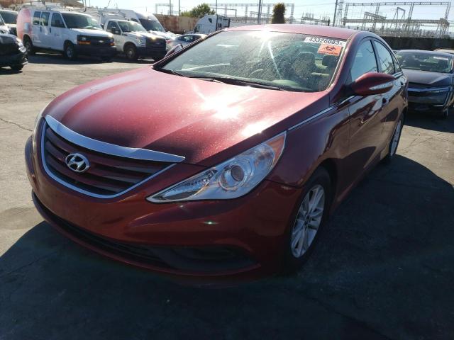 HYUNDAI SONATA GLS 2014 with VIN 5NPEB4AC6EH817757 - Photo from auction