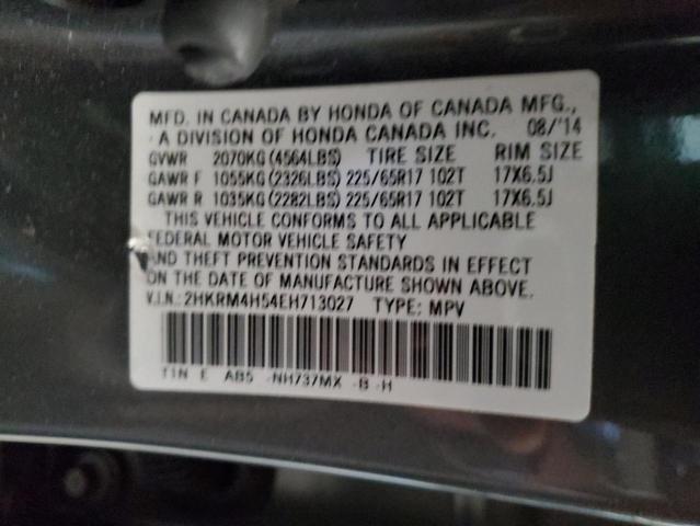 Photo 14 from auction – 2014 HONDA CR-V EX with VIN 2HKRM4H54EH713027