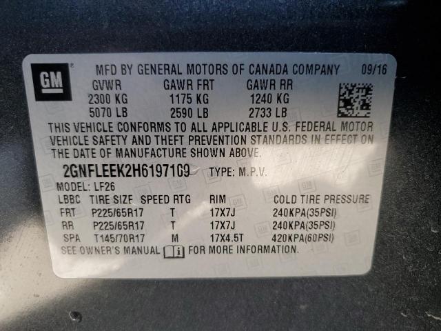 Photo 14 from auction – 2017 CHEVROLET EQUINOX LS with VIN 2GNFLEEK2H6197109