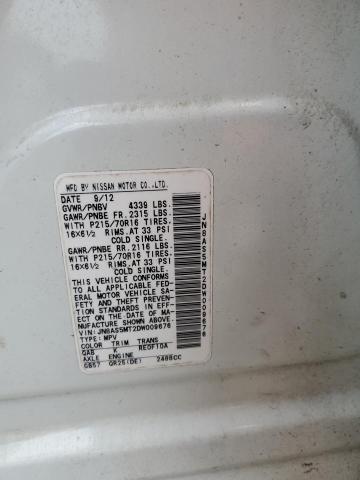 Photo 14 from auction – 2013 NISSAN ROGUE S with VIN JN8AS5MT2DW009676