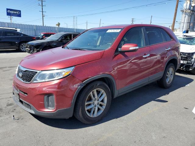KIA SORENTO LX 2014 with VIN 5XYKT3A66EG425860 - Photo from auction