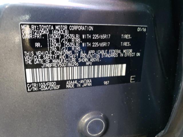 Photo 14 from auction – 2016 TOYOTA RAV4 LE with VIN JTMBFREV5GD186296