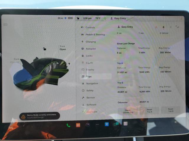 Photo 9 from auction – 2020 TESLA MODEL 3 with VIN 5YJ3E1EA4LF615596