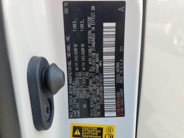 Photo 14 from auction – 2019 TOYOTA HIGHLANDER with VIN 5TDJZRFH6KS730541