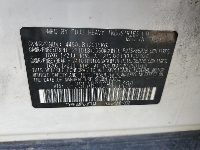 Photo 14 from auction – 2012 SUBARU FORESTER 2 with VIN JF2SHABC0CH411498