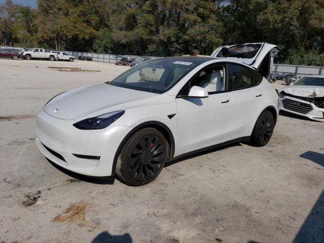 TESLA MODEL Y 2022 مع رقم تعريف المركبة 7SAYGDEFXNF374940 - صورة من المزاد