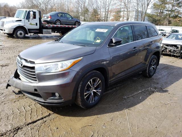 TOYOTA HIGHLANDER 2016 with VIN 5TDJKRFH5GS232648 - Photo from auction