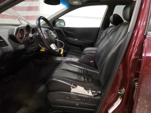 Photo 7 from auction – 2005 NISSAN MURANO SL with VIN JN8AZ08W65W445225