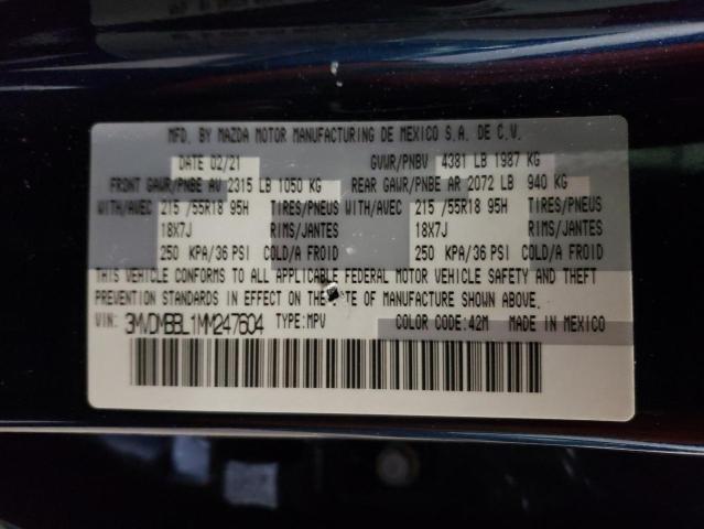 Photo 14 from auction – 2021 MAZDA CX-30 SELE with VIN 3MVDMBBL1MM247604